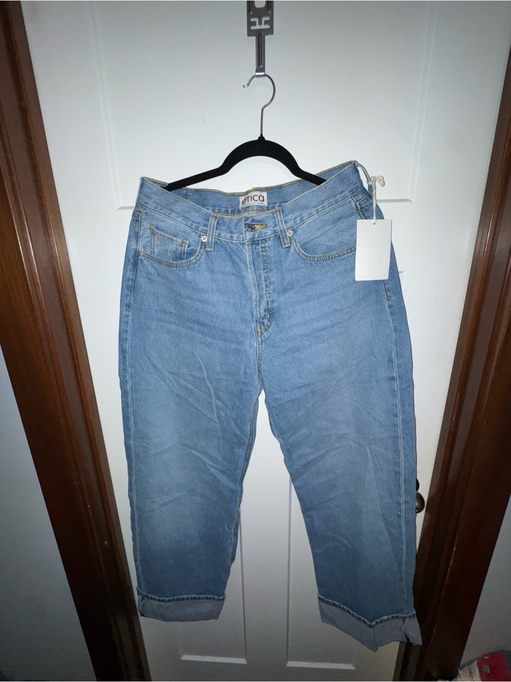 Etica Light Blue Women's High-Rise Straight Jeans